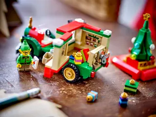 De bezorgwagen van de Kerstman