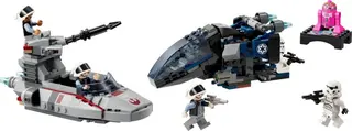 Vaisseau de transport impérial contre Speeder éclaireur rebelle