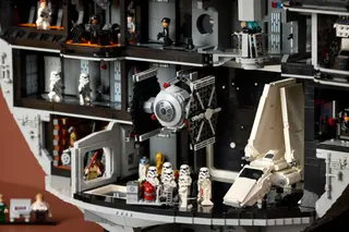 TIE Fighter met Imperial Hangar Rack