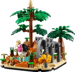 Diorama de la savane africaine