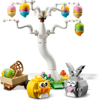 Easter Bunny and Chick Egg Hunt