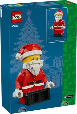 Vergrößerte Weihnachtsmann-Minifigur