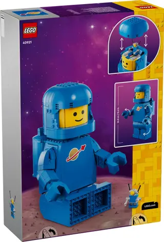 Vergrößerte blaue Astronauten-Minifigur