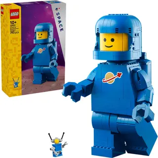 Vergrößerte blaue Astronauten-Minifigur