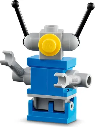 Vergrößerte blaue Astronauten-Minifigur