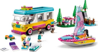 Boscamper en zeilboot