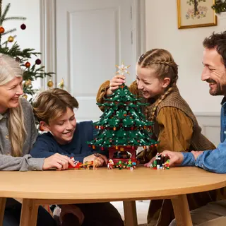 Familie kerstboomversiering