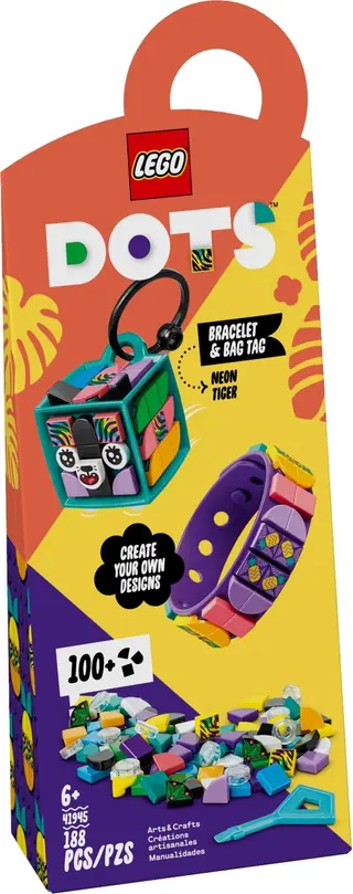 Neon Tiger Armband & Taschenanhänger