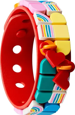 Bracelet arc-en-ciel avec breloques
