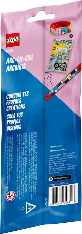 Bracelet arc-en-ciel avec breloques
