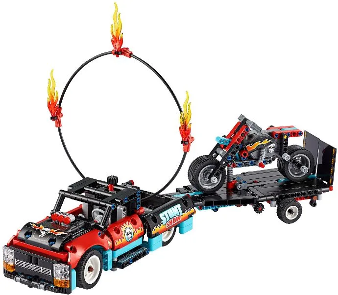 Stunttruck en -fiets