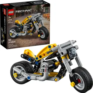 Gele motorfiets