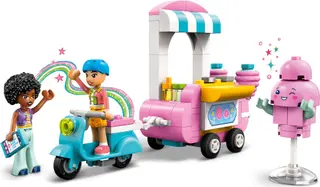Suikerspinstand en scooter