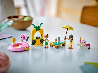 Einhorn- und Flamingo-Poolparty