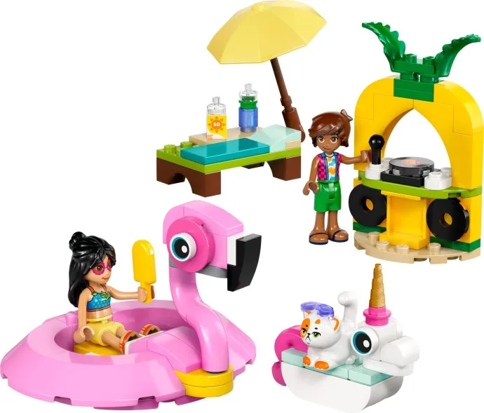 Einhorn- und Flamingo-Poolparty