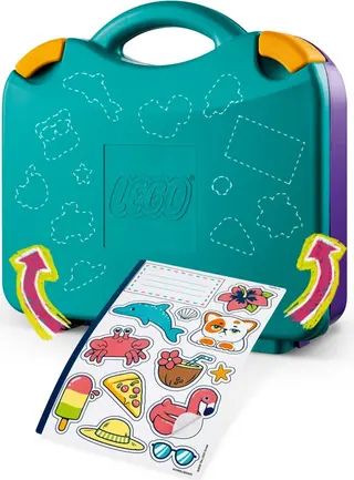 Creative Beach and Travel Suitcase