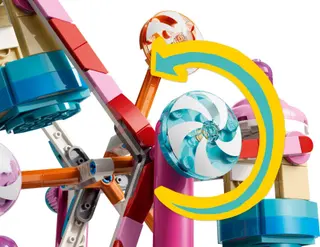 Süßigkeiten- und Cupcake-Riesenrad