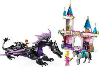 Maleficents Drachengestalt und Auroras Schloss
