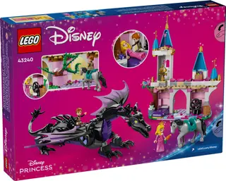 Maleficents Drachengestalt und Auroras Schloss