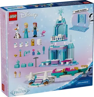Le château de glace d'Elsa et son aventure en neige