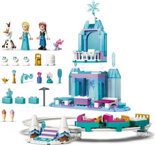 Le château de glace d'Elsa et son aventure en neige