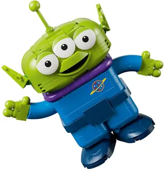 Alien mit Pizza Planet Raketenfahrt
