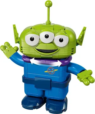 Alien mit Pizza Planet Raketenfahrt