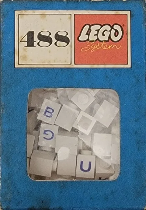 1 x 1 Bausteine mit Buchstaben (System)