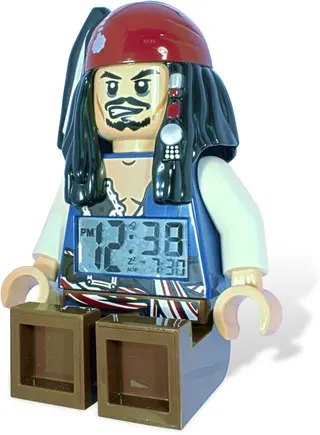 Pirates of the Caribbean Jack Sparrow Minifigure Clock 