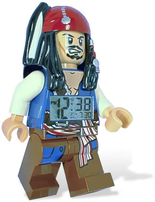 Pirates of the Caribbean Jack Sparrow Minifigure Clock 