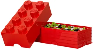8 stud Red Storage Brick