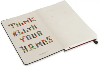 Moleskine notebook red brick, plain, large 