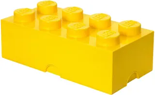 8 stud Yellow Storage Brick