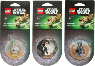 Luke Skywalker, Princess Leia and Boba Fett Magnets