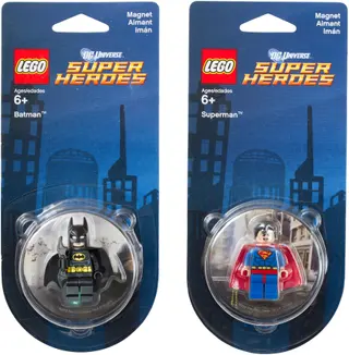 Batman and Superman magnets