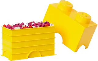 2 stud Yellow Storage Brick