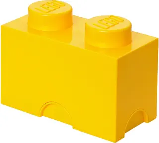 2 stud Yellow Storage Brick
