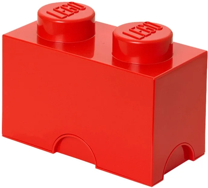 2 stud Red Storage Brick