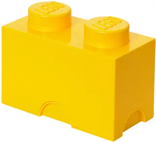 2 stud Yellow Storage Brick