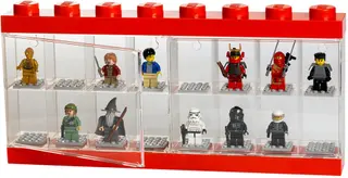 Minifigure Display Case 16 – Red