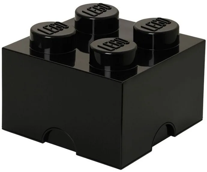 4 stud Black Storage Brick