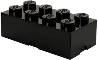 8 stud Black Storage Brick