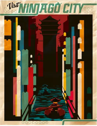 Affiche LEGO NINJAGO City
