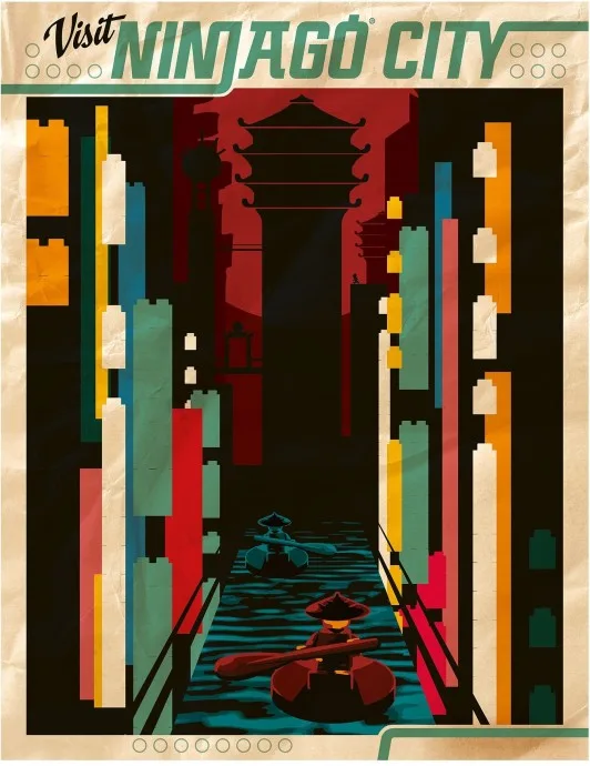 Affiche LEGO NINJAGO City