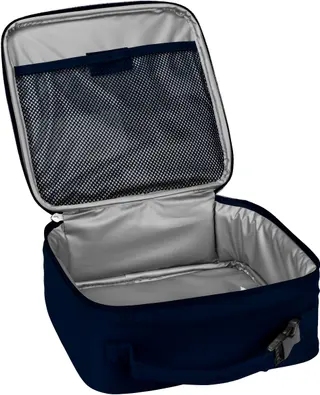Bakstenen lunchtas marineblauw
