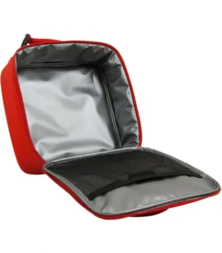 Roter Lunchbeutel