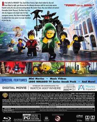 Die LEGO NINJAGO Film-DVD