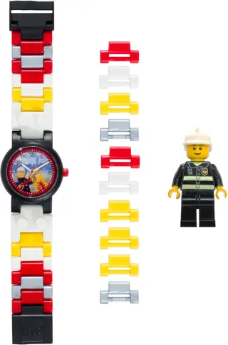 Stadsbrandweerman Minifiguur Link Horloge