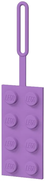 2x4 Lavendelkleurige bagagelabel