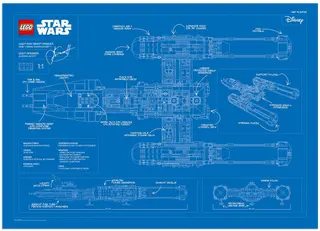 Y-Wing-Bauplan-Poster